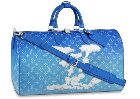 louis vuitton blue travel bag